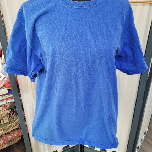 (4088)Gildan Tshirt, L. Blue, short sleeve - Picture 2 of 6